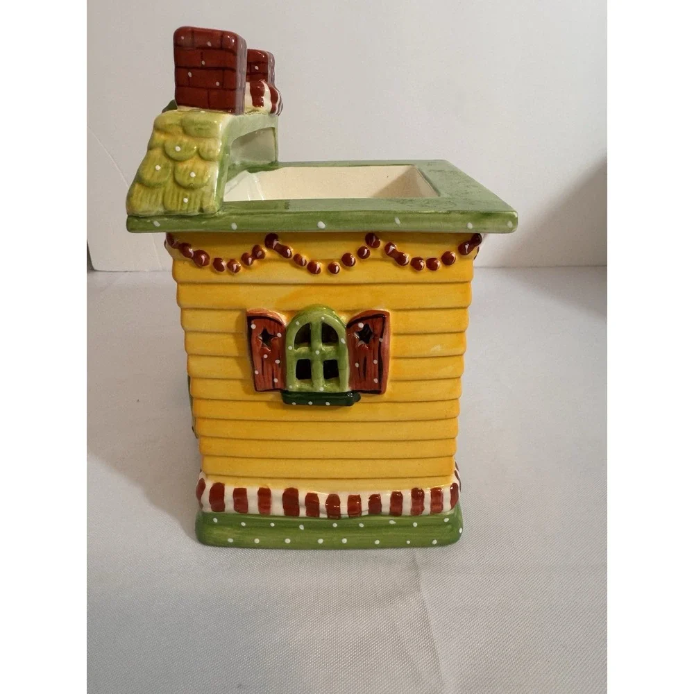 Vintage Ceramic Wax Warmer Christmas House Holiday Home Decor Plugs In Lights Up